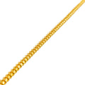 Stately Stunning 22K Gold Cuban Link Bracelet 