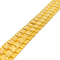 Extravagant Faceted 22K Gold Men's Bracelet 