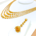 Faceted Bead 22k Gold Lara Necklace Set 