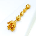 Glistening Faceted 22k Gold Three Lara Necklace Set 