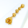 Classic Checkered Beads 22k Gold Lara Necklace Set 