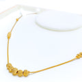 Delicate Dressy 22K Gold Orb Necklace - 18"  