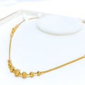 Alternating Charming 22K Gold Orb Necklace - 18"  