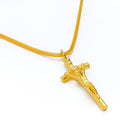 Engraved 22k Gold Cross Pendant