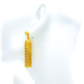 Beautiful 22k Gold Chandelier Hanging Earrings