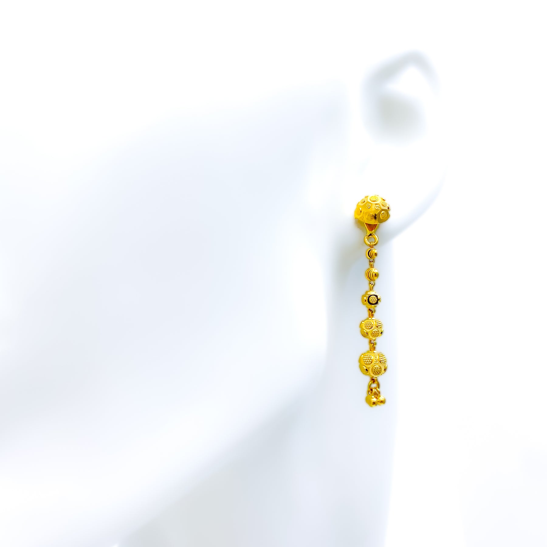 Fancy 10 gm Gold Long Earrings at Rs 51000/pair in Kadapa | ID: 20531142291
