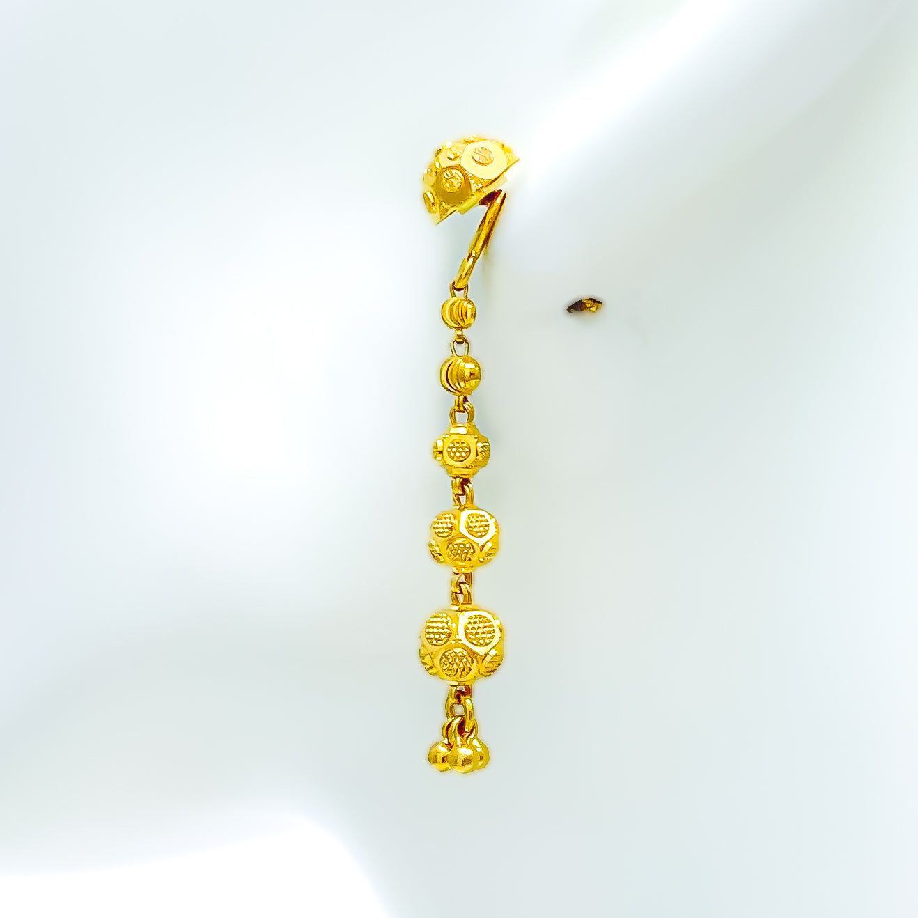 Diamond Earrings - 9ct Diamond Set Yellow Gold Earrings - 756336
