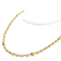 Sleek Smart 22k Gold Pearl Necklace - 16"