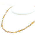 Disco Shimmery 22k Gold Pearl Necklace - 16"