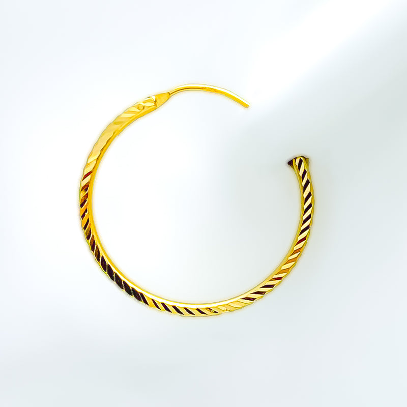 Ujjvala Nivara Gold Hoop Earrings Online Jewellery Shopping India | Yellow Gold  22K | Candere by Kalyan Jewellers