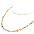 Gorgeous Glowing 22k Gold Pearl Necklace - 16"