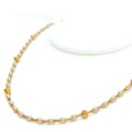 Graceful Dressy 22k Gold Pearl Necklace - 16"