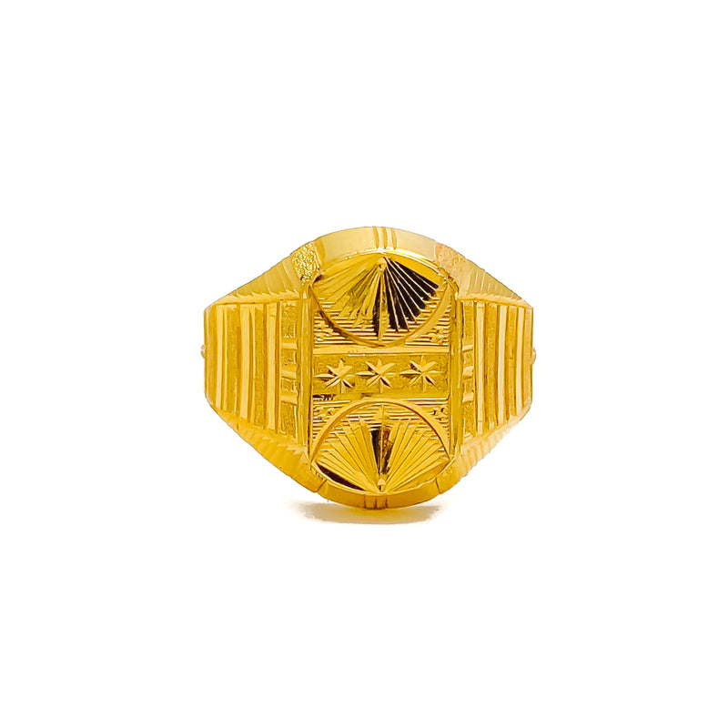 luxurious-bright-mens-22k-gold-ring