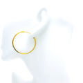 Charming 22k Gold Hoop Earrings 