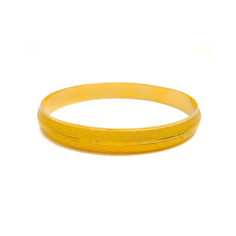 Magnificent Textured Men's 22k Gold Bangle 