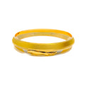 Exclusive Two-Tone Men's 22k Gold Bangle