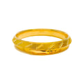 Palatial Striped Men's 22k Gold Bangle