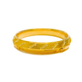 Palatial Striped Men's 22k Gold Bangle