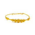 Stunning Disco Orb 22k Gold Bangle Bracelet 