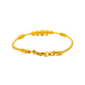 Stunning Disco Orb 22k Gold Bangle Bracelet 