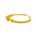 Classic Decorative 22k Gold Flexi Bangle Bracelet 