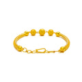 Classic Decorative 22k Gold Flexi Bangle Bracelet 