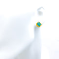 graceful-distinct-21k-gold-clover-earrings