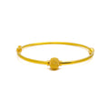 Couture Minimalist 22k Gold Bangle Bracelet 
