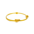 Couture Minimalist 22k Gold Bangle Bracelet 