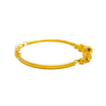 Graduating Ornamental 22k Gold Bangle Bracelet 