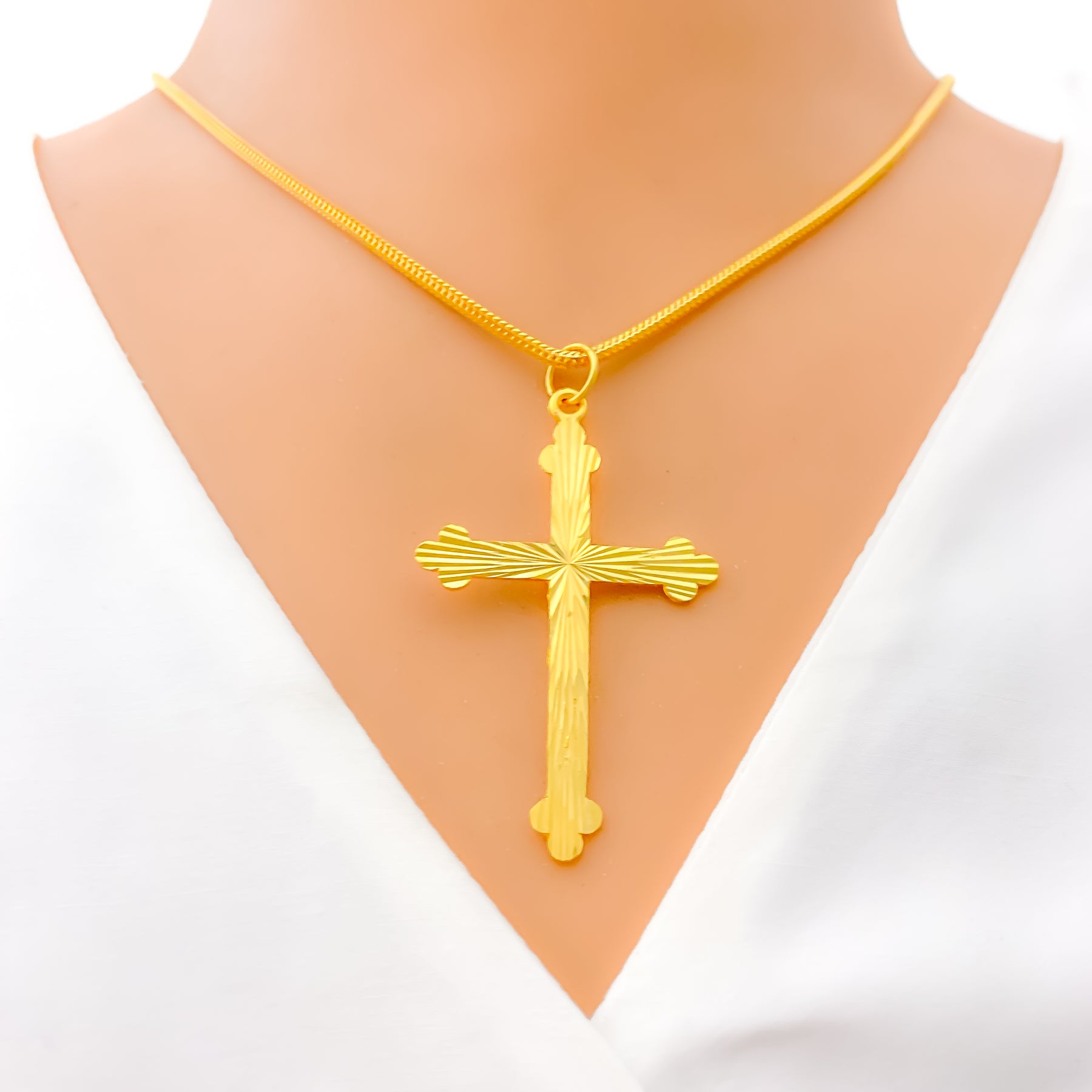 Buy Vintage 24K 9999 Pure Gold Crucifix Cross Pendant. Online in India -  Etsy