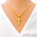 Everyday 22k Gold Cross Pendant 