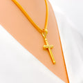 Everyday 22k Gold Cross Pendant 
