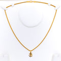 Lovely Lightweight 22k Gold OM Pendant 