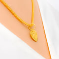 Lovely Heart 22k Gold Khanda Pendant 