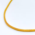 Rounded Soft Rope 22K Gold Chain Necklace