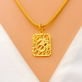 Fashionable Textured 22k Gold OM Pendant 