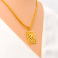 Fashionable Textured 22k Gold OM Pendant 