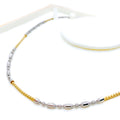 Fancy Alternating Beaded 18K Gold Chain 