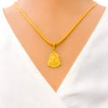 Graceful 22k Gold Sai Baba Pendant 