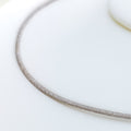 Opulent Sleek 22k Gold Reversible Necklace 