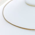 Luminous Alluring 22k Gold Two-Tone Necklace