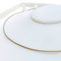 Luminous Alluring 22k Gold Two-Tone Necklace