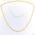 Fancy Rounded Fox 22K Gold Chain 