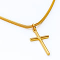 Posh Timeless 22k Gold Cross Pendant 