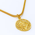 Mesmerizing Netted 22k Gold Allah Pendant