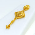 Ritzy Beaded Square 22k Gold Necklace Set