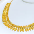 Festive Mango Leaf 22k Gold Necklace  