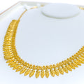 Festive Mango Leaf 22k Gold Necklace  