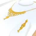 Sophisticated Tasseled 22k Gold Necklace Set